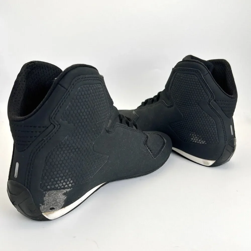 Alpinestars Sektor Vented Motorcycle Shoes Mens Sz US 8 EU 40.5 Black Worn/READ